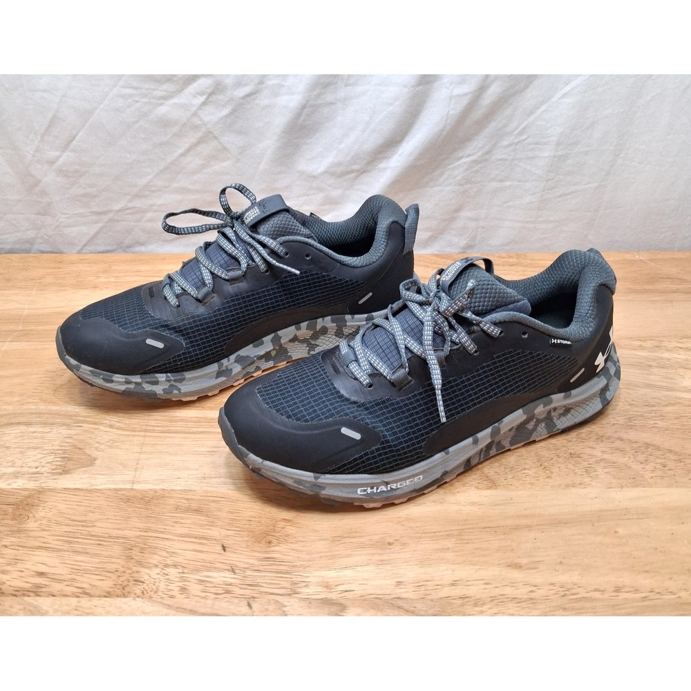 Under Armour UA Charged Bandit Trail 2 Men's 10.5 Running Shoes Black Gray